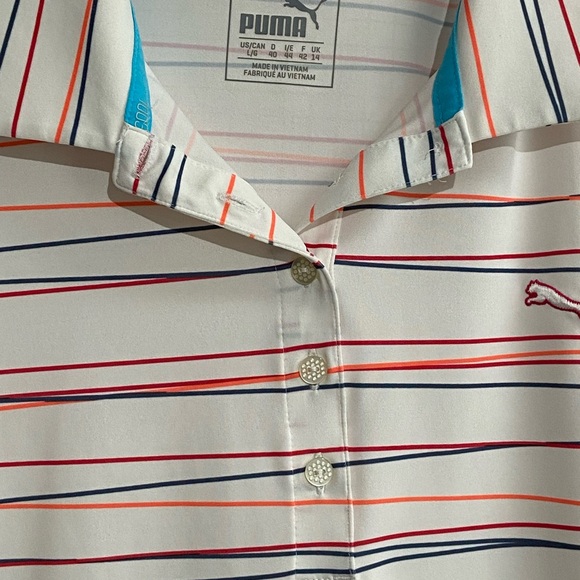 EUC - Women’s Cobra PUMA Golf Roadmap Stripe Polo - Size L - Picture 5 of 12